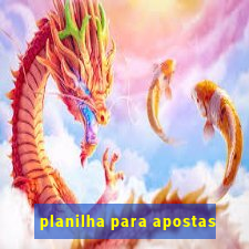 planilha para apostas